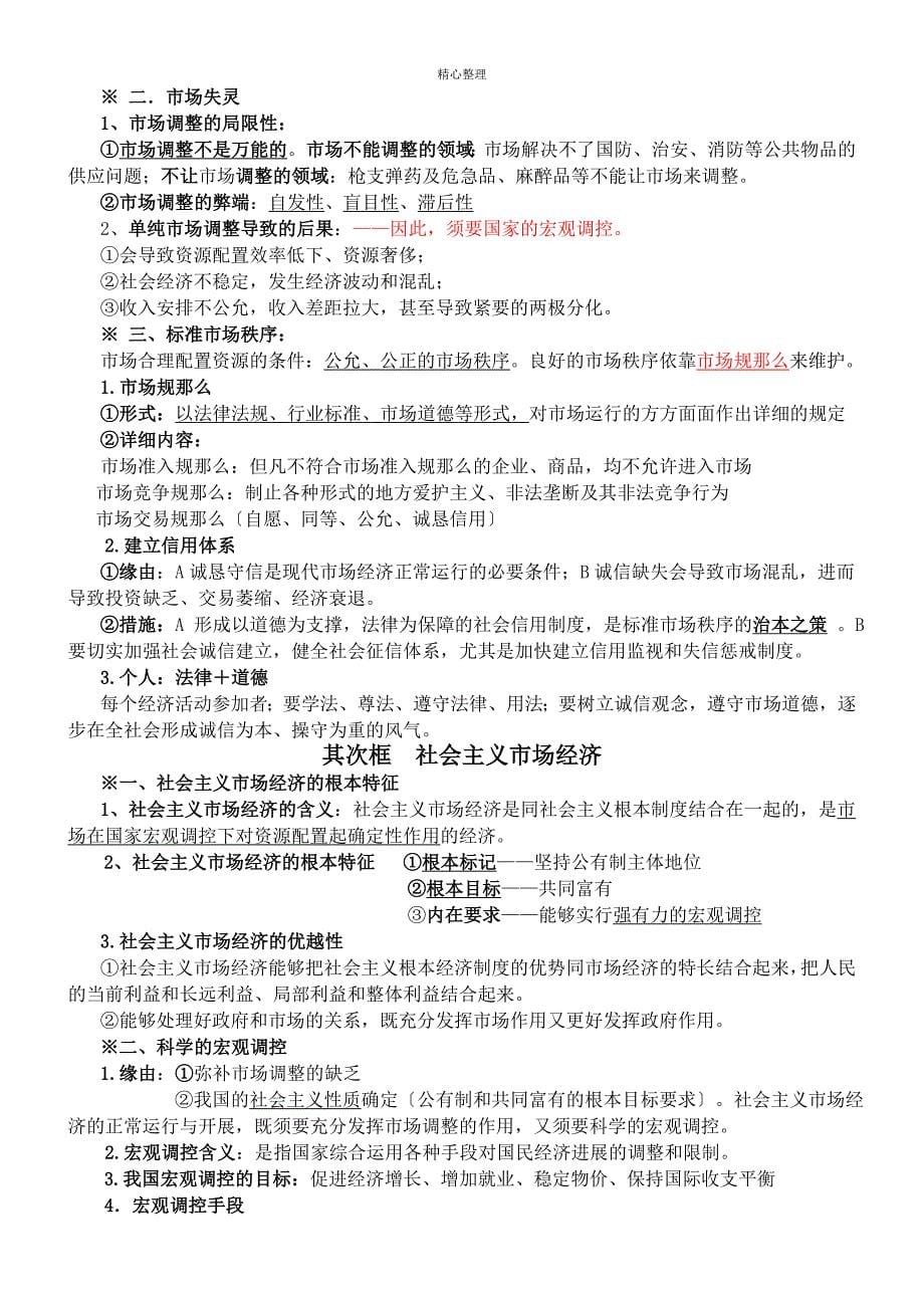 最新思想政治必修一经济生活三四单元复习资料_第5页