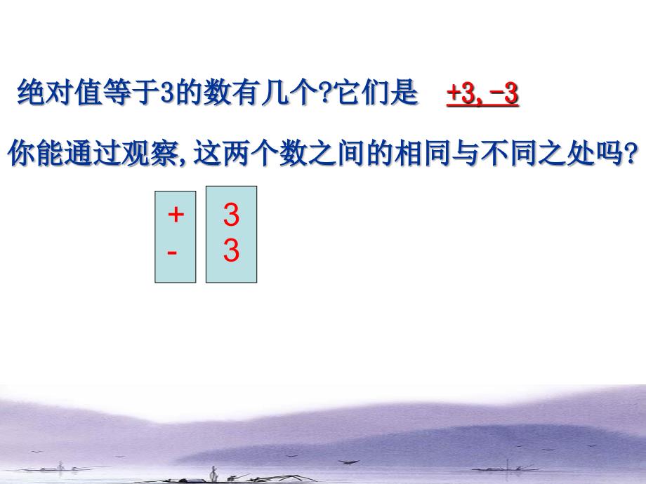 数学七年级上册苏教版第二单元有理数2.3绝对值与相反数3课件_第2页