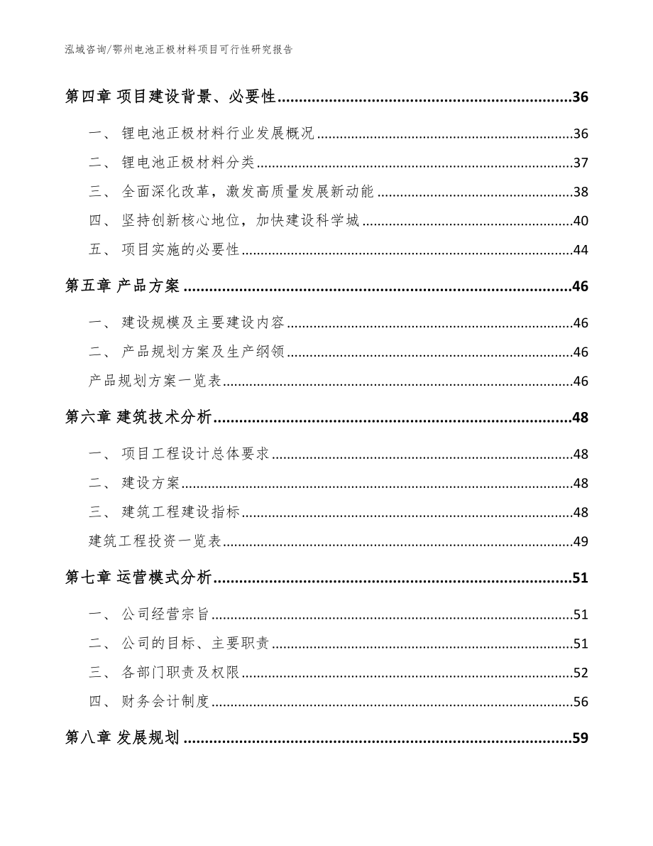 鄂州电池正极材料项目可行性研究报告模板范本_第4页