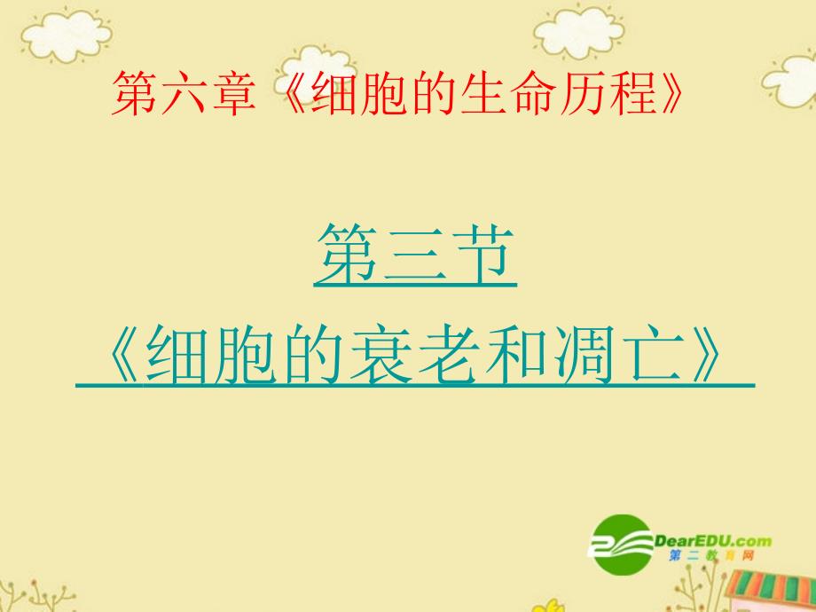 63细胞的衰老和凋亡课件新人教版必修1_第2页