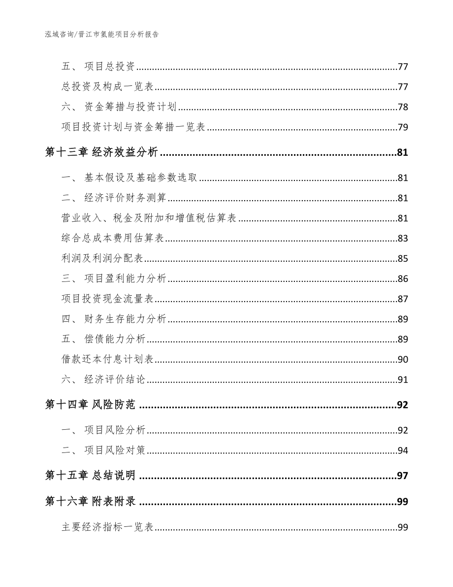 晋江市氢能项目分析报告（范文参考）_第4页