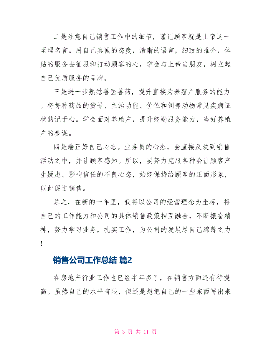 销售公司工作总结四篇_第3页