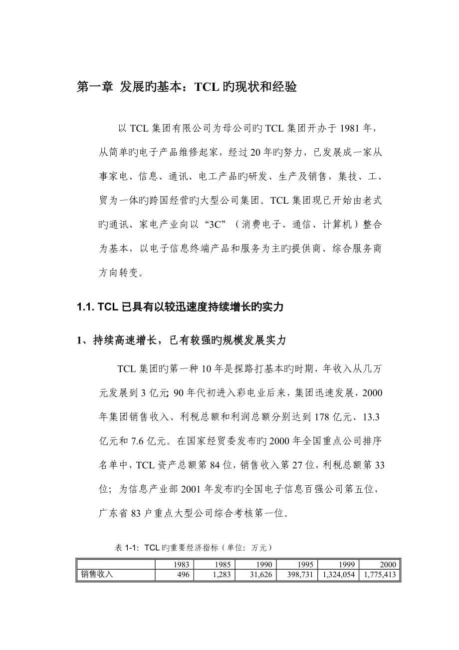 TCL集团提高国际竞争力方案_第5页