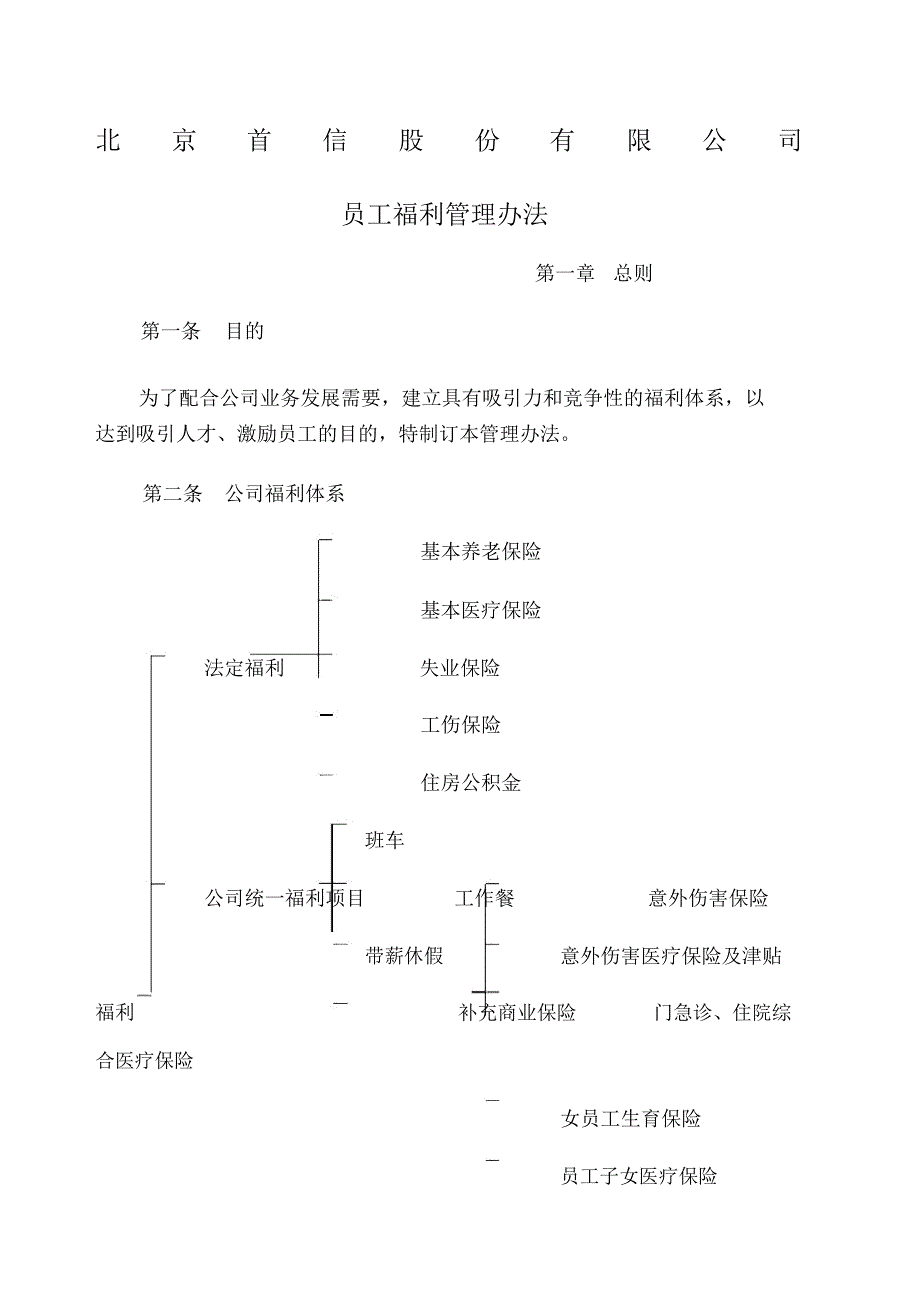 公司员工福利管理办法_第1页