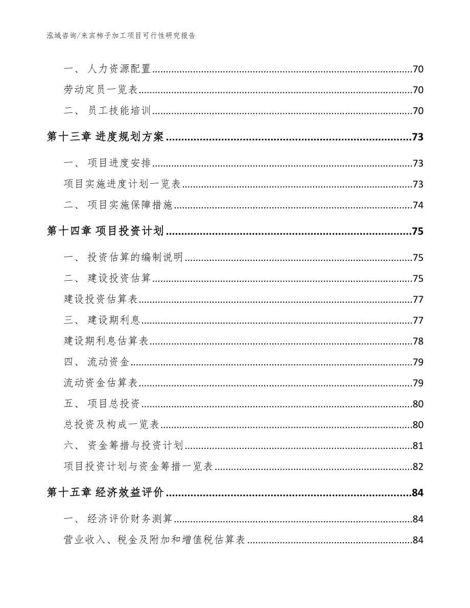 来宾柿子加工项目可行性研究报告范文参考_第5页