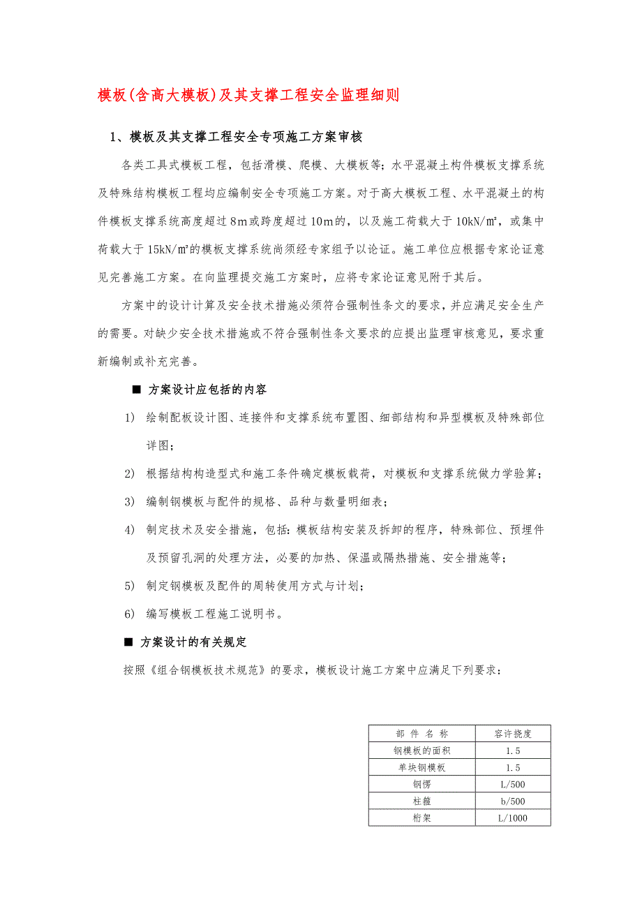 模板(含高大模板)及其支撑工程安全监理细则.doc_第1页