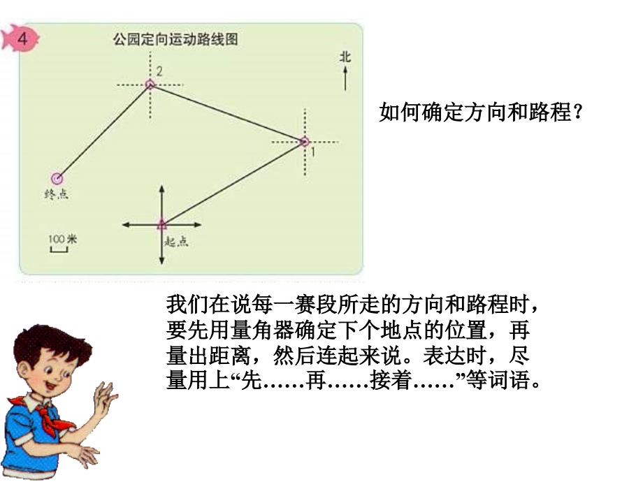 人教版四年级数学下册位置与方向例4及练习_第4页