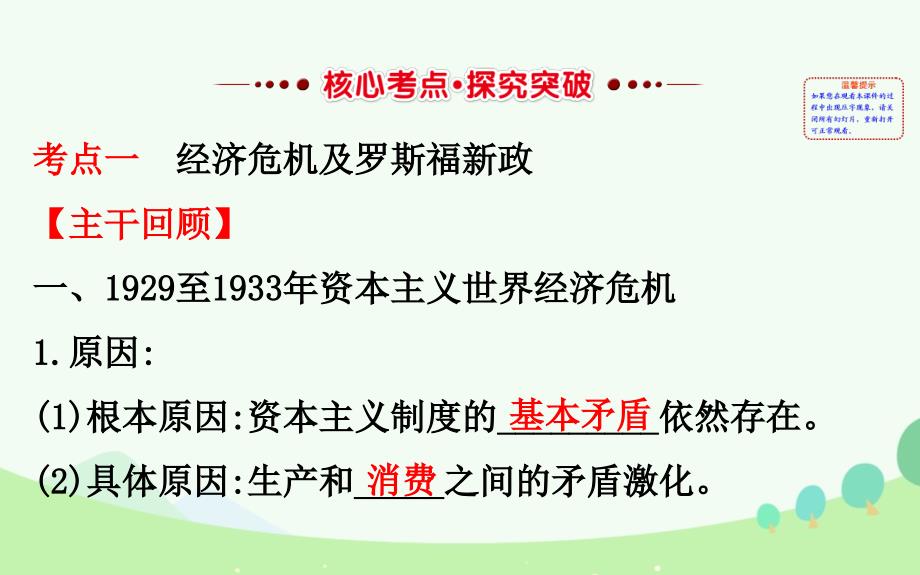 高考历史 第十单元 资本主义经济政策的调整 10.25 资本主义经济政策的调整 新人教版_第2页