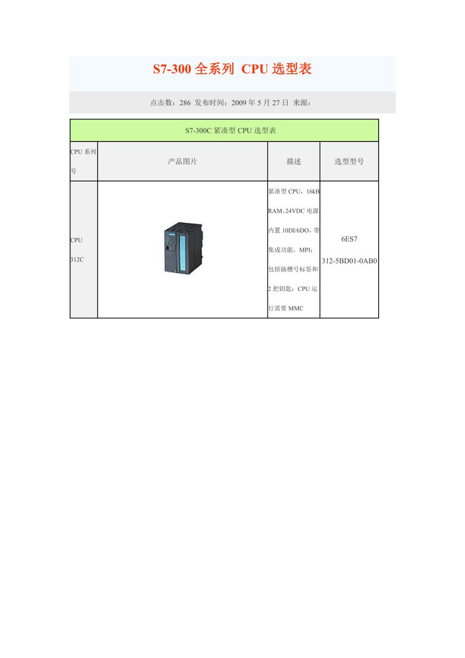 S7-300CPU选型.doc_第1页