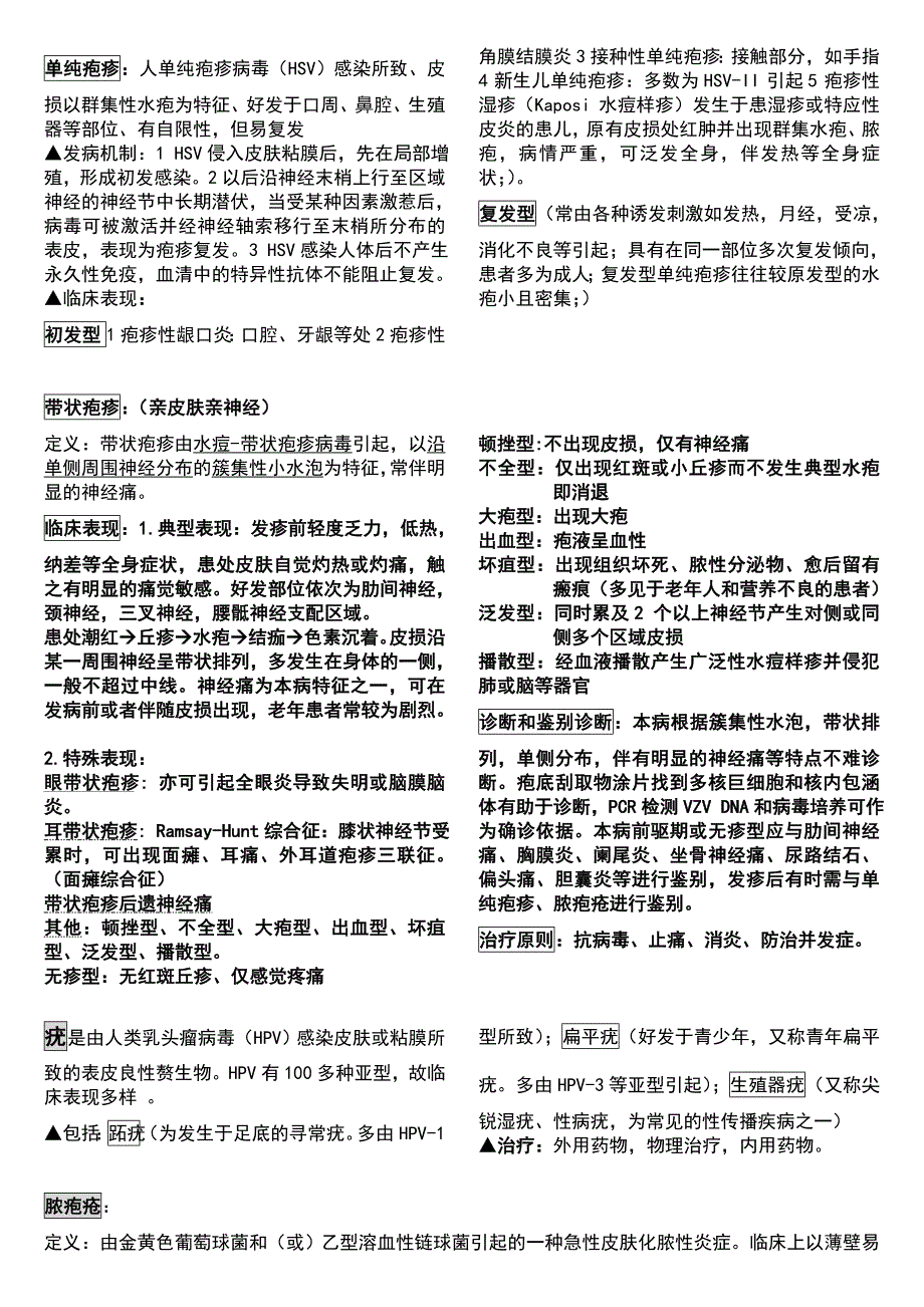 皮肤病性病学重点小结_第4页