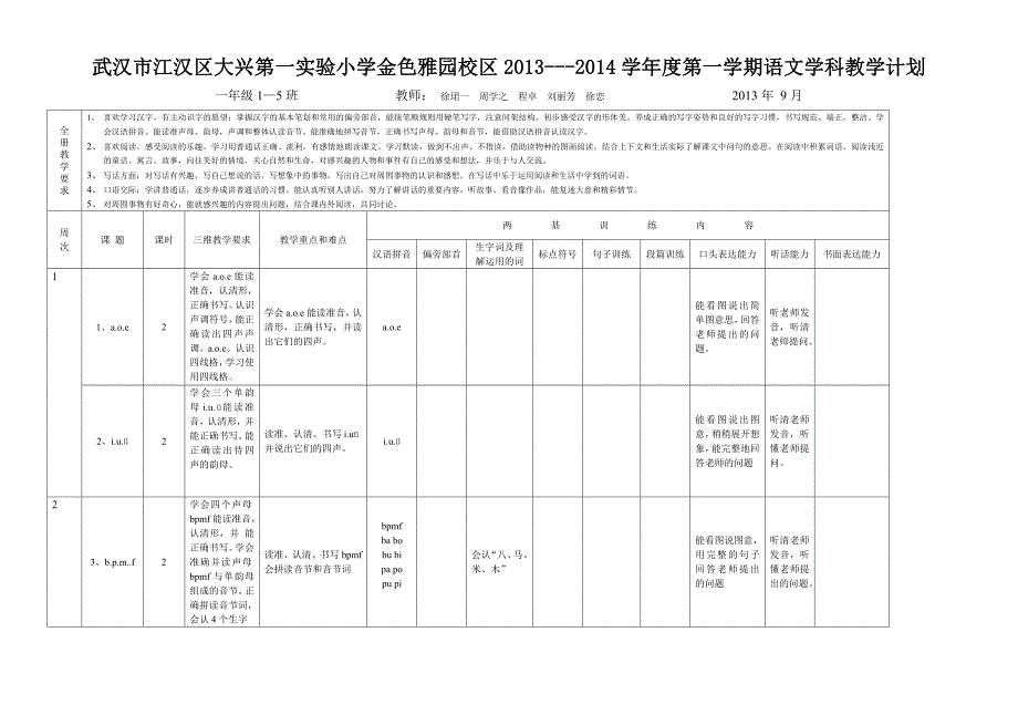 一上语文计划.doc_第1页