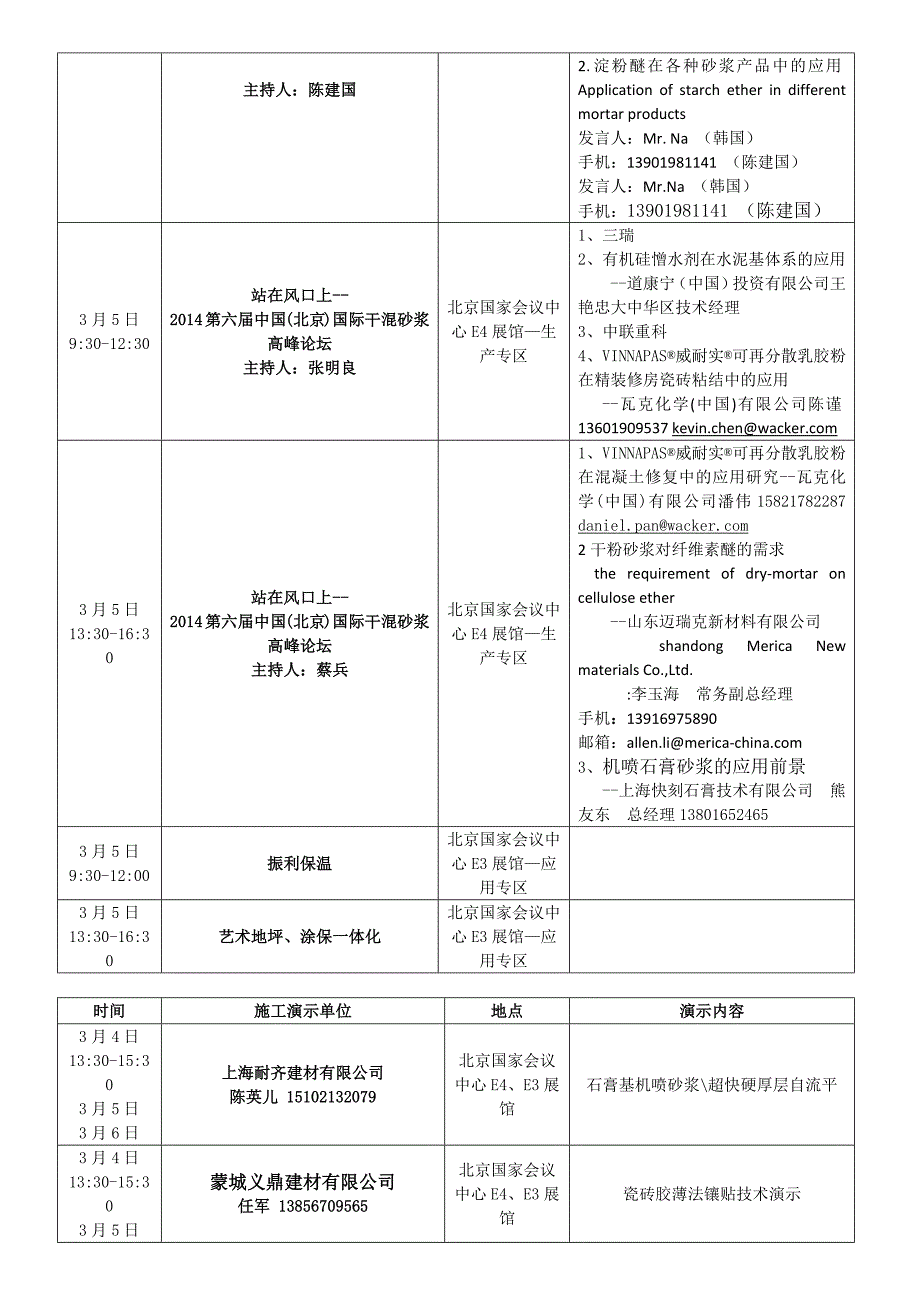 站在风口上暨2014年中国国际干混砂浆高峰论坛及培训展会日程安排_第2页