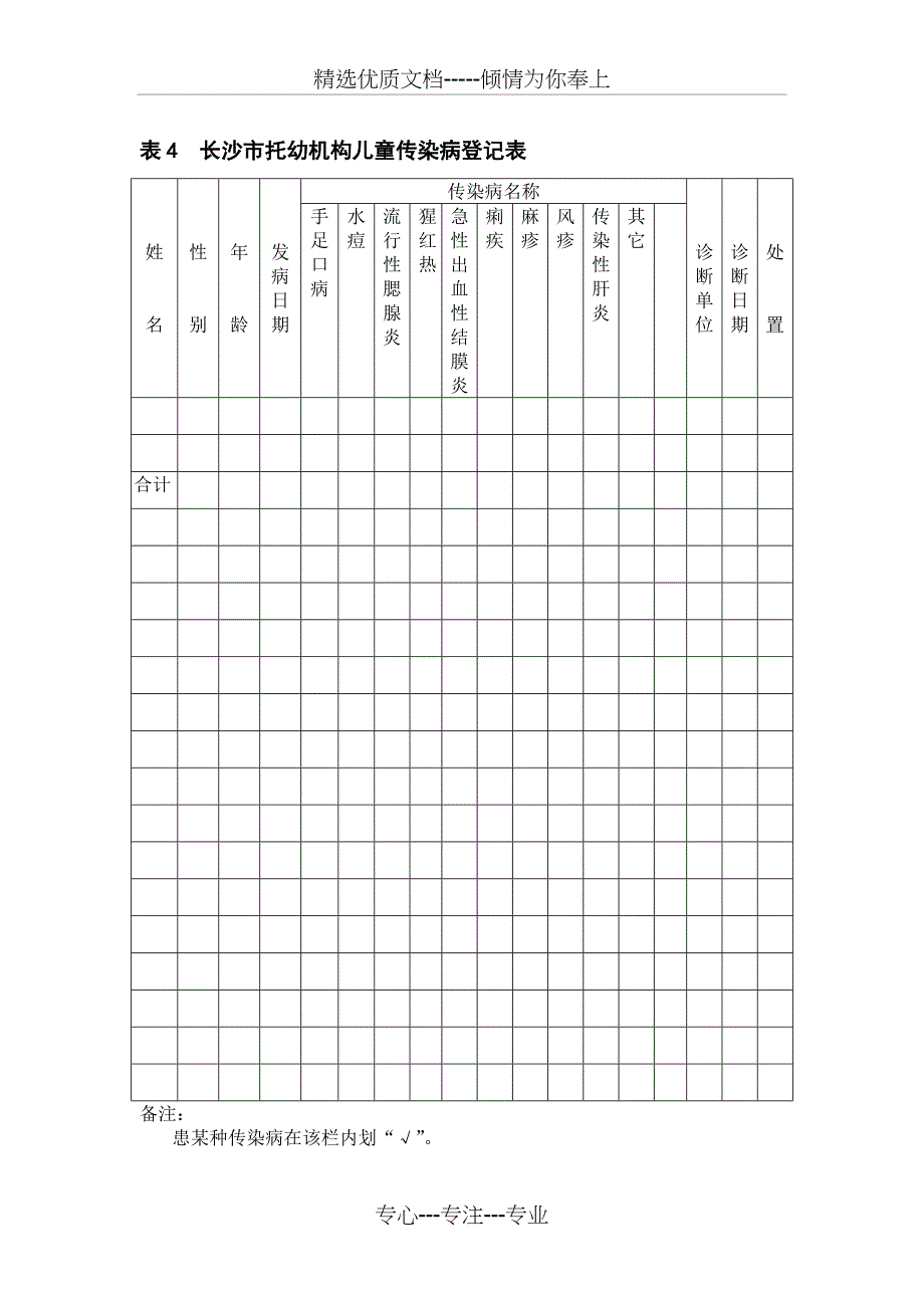托幼机构卫生保健工作表_第4页