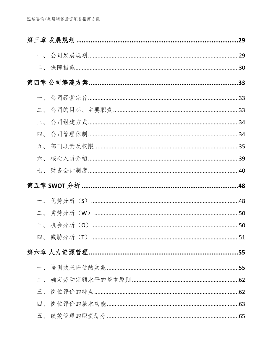 美瞳销售投资项目招商方案_第2页