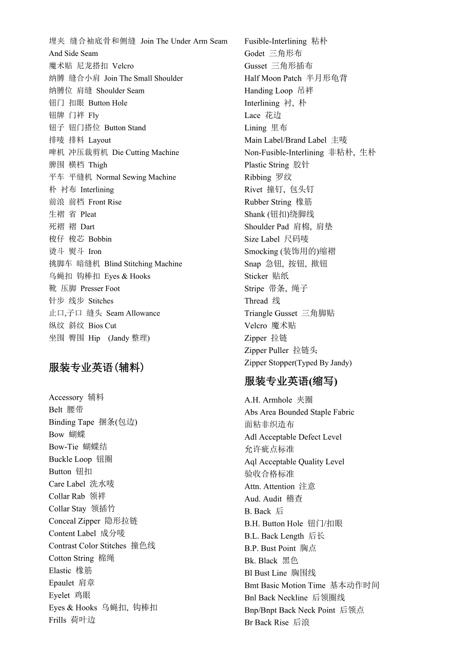 garment dictionary in English.doc_第2页