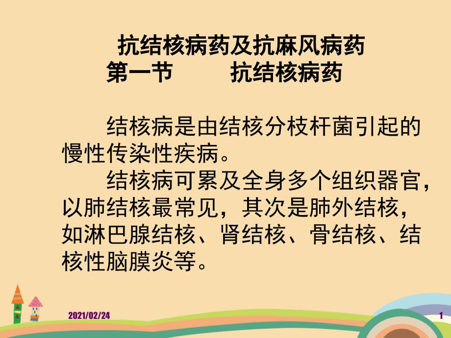 医药类抗结核课件_第1页