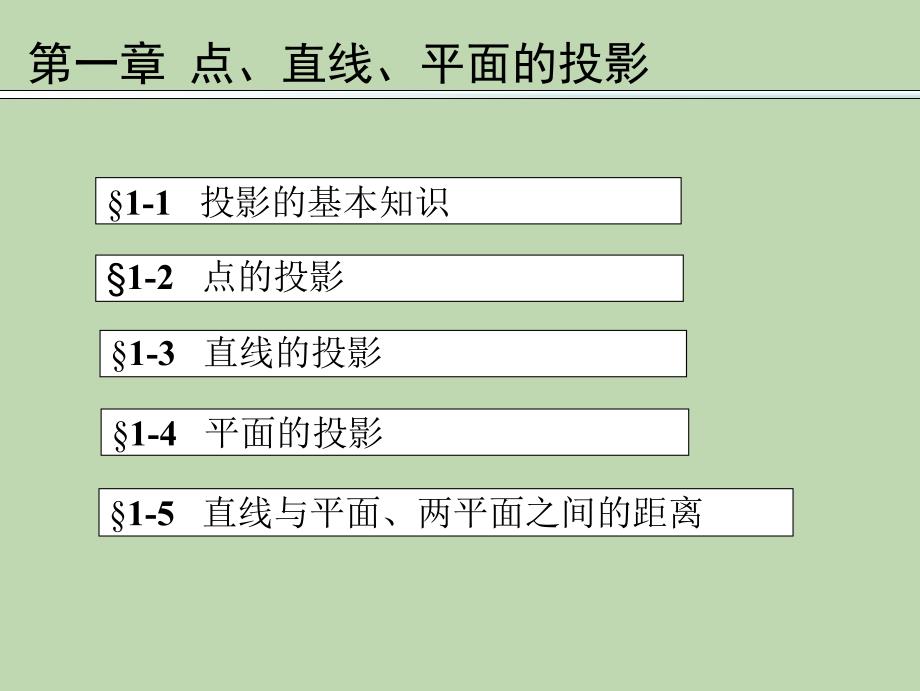工程制图-ch1 点、直线、平面的投影-精品文档资料_第1页