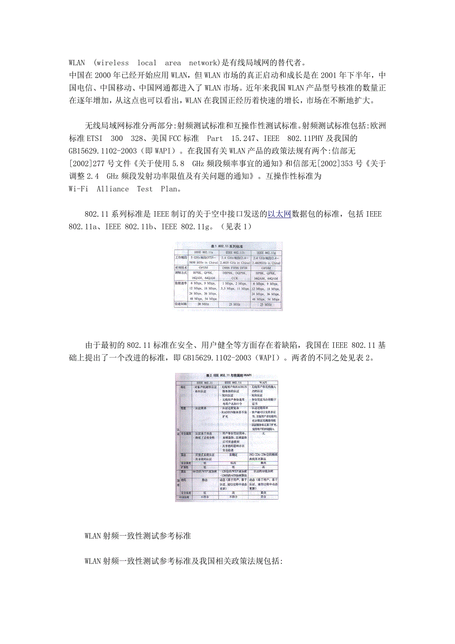无线局域网设备射频一致性测试_第1页