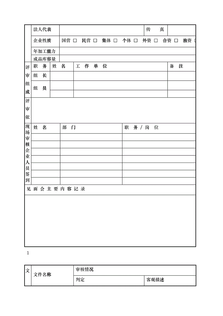 出口宠物用品生产企业注册登记评审记录_第2页