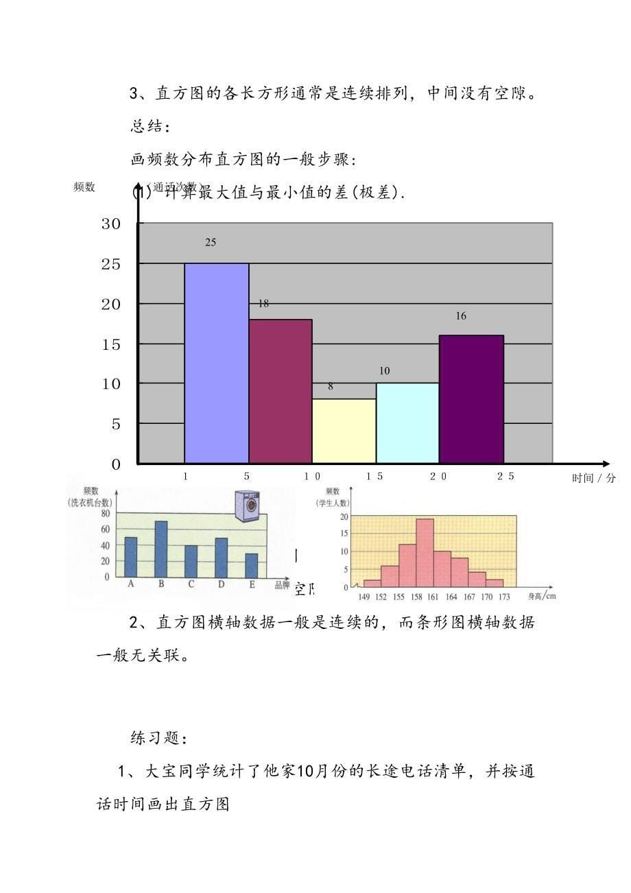 精修版人教版数学七年级下10.2直方图练习题_第5页