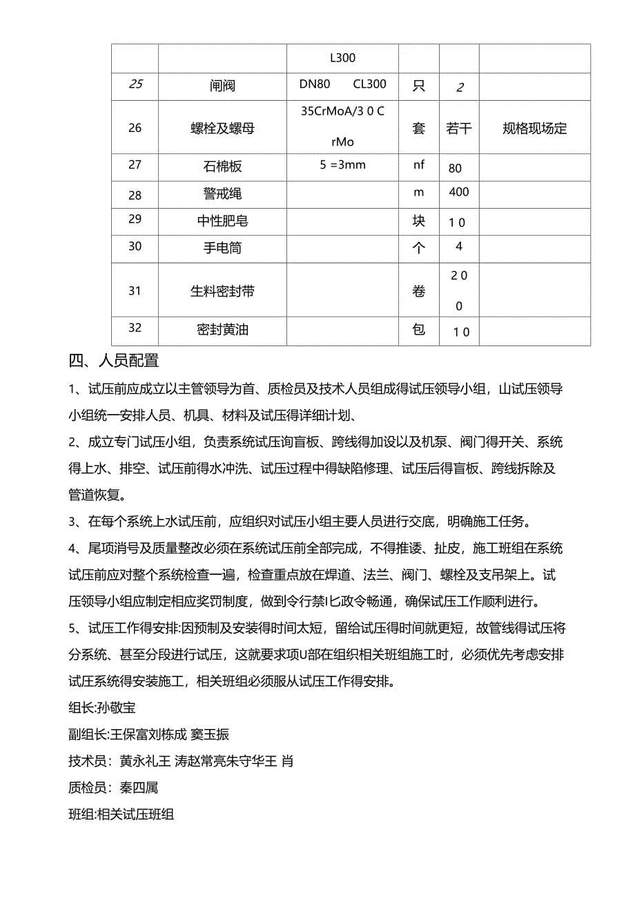 化工工艺管道试压方案_第5页