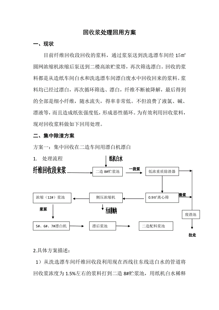 回收浆处理回用方案.doc_第1页