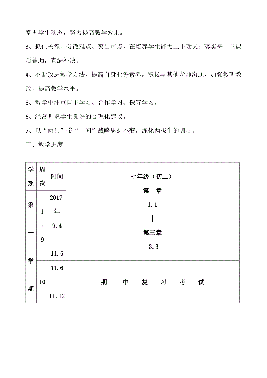 七年级数学备课组工作计划_第4页