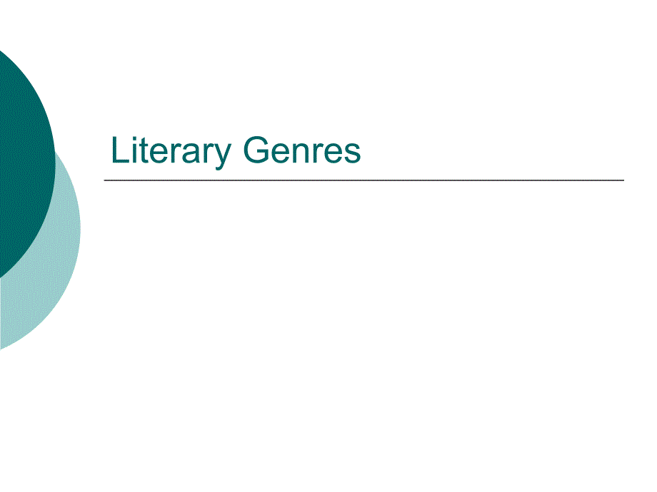 literarygenres英语文学体裁介绍课件_第1页