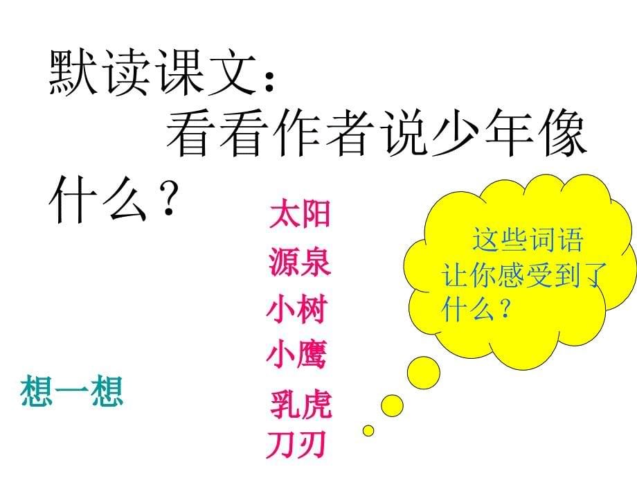 四年级下册语文课件1少年鄂教版_第5页