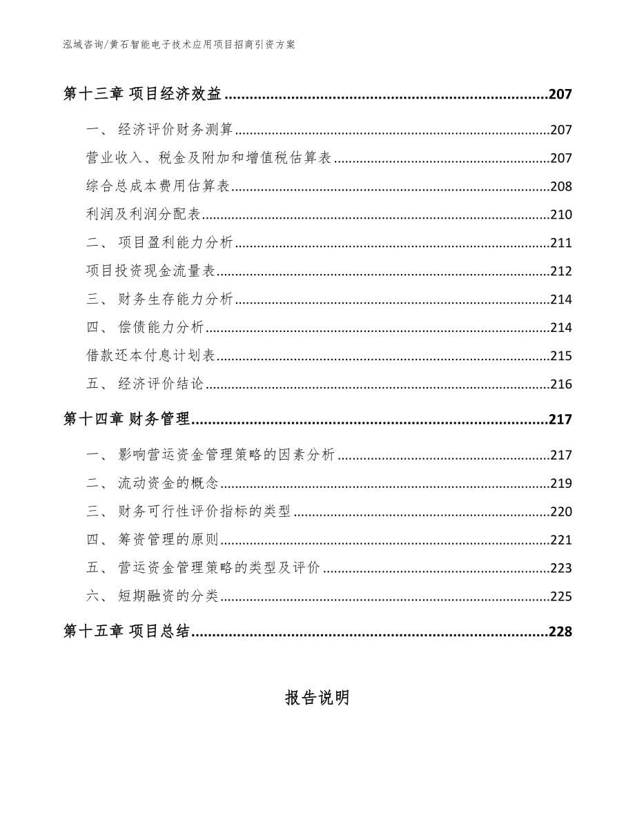 黄石智能电子技术应用项目招商引资方案（范文）_第5页