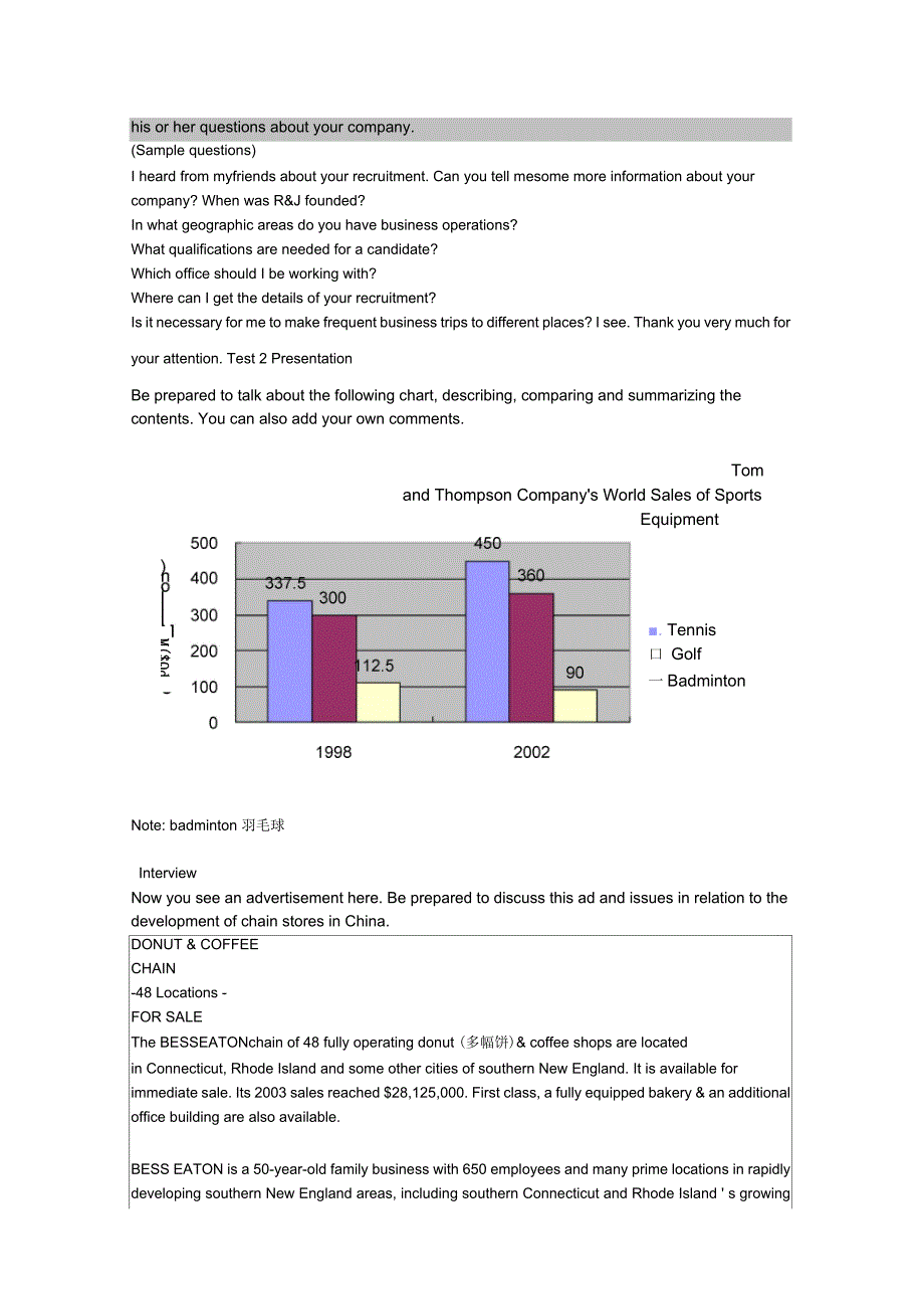 全国高职高专实用英语口语大赛复赛试卷_第2页