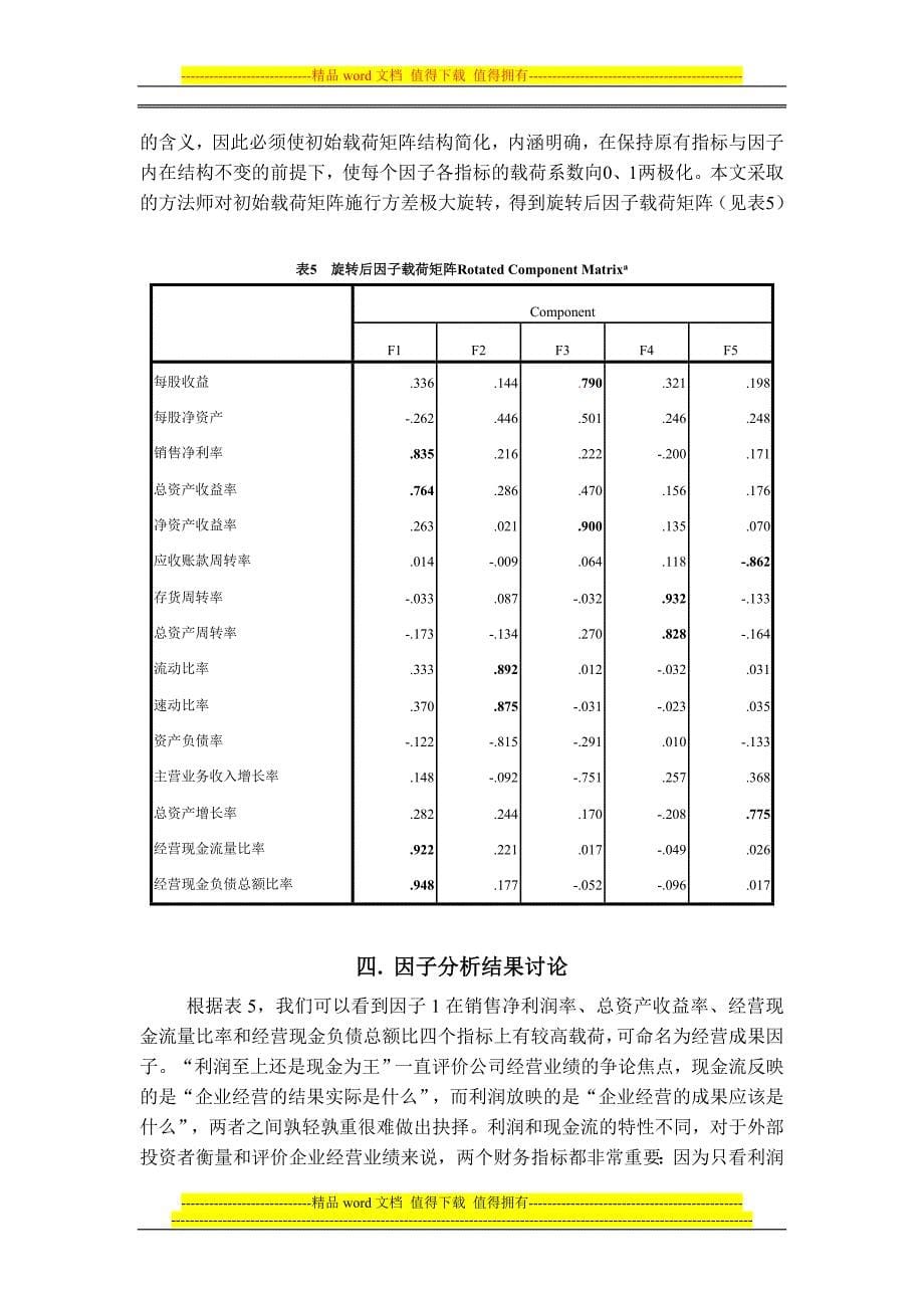 中国上市公司经营绩效评价-基于有色金属行业的统计研究.doc_第5页