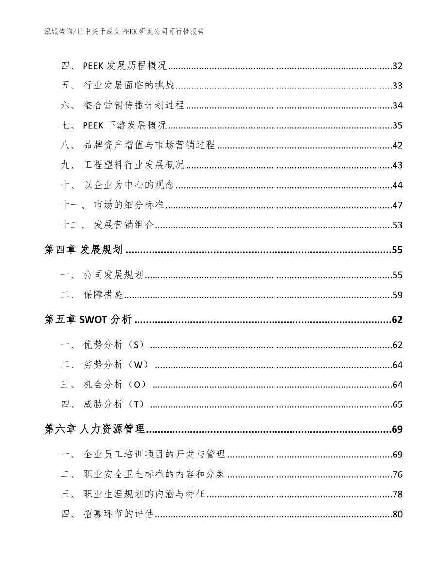 巴中关于成立PEEK研发公司可行性报告【模板】_第2页