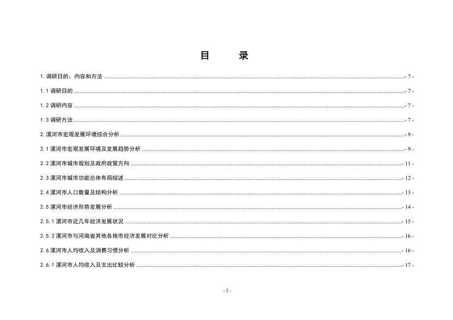 漯河英杨村城中村改造项目市场调研分析报告..._第2页