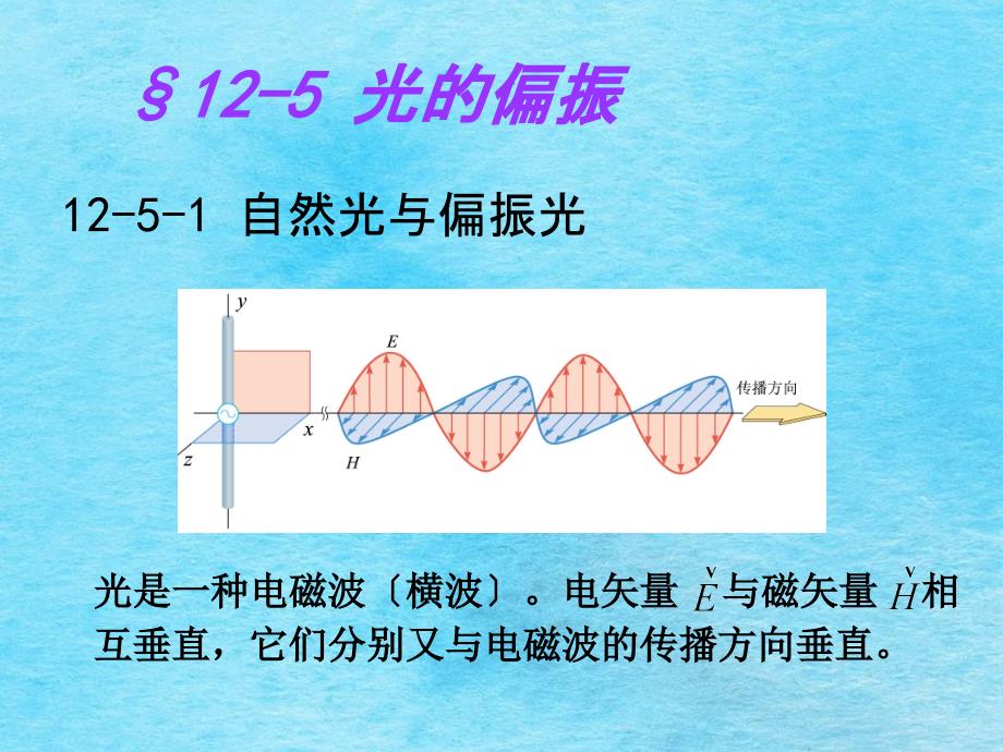 波动光学5偏振ppt课件_第1页