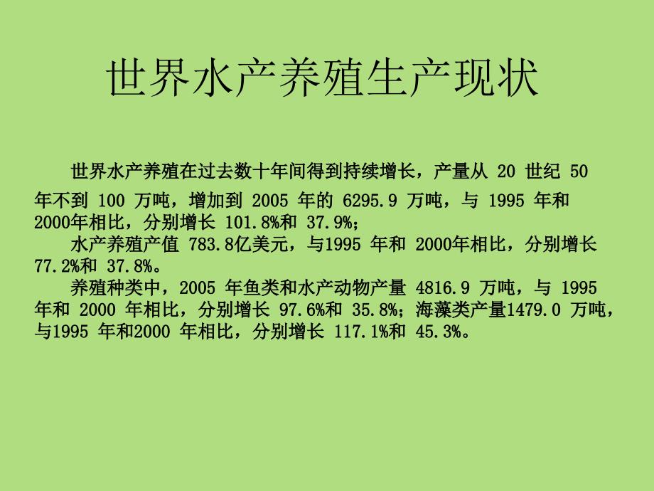 世界水产养殖业现状及分布课件_第4页