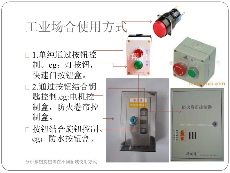 分析按钮旋钮等在不同领域使用方式课件_第3页