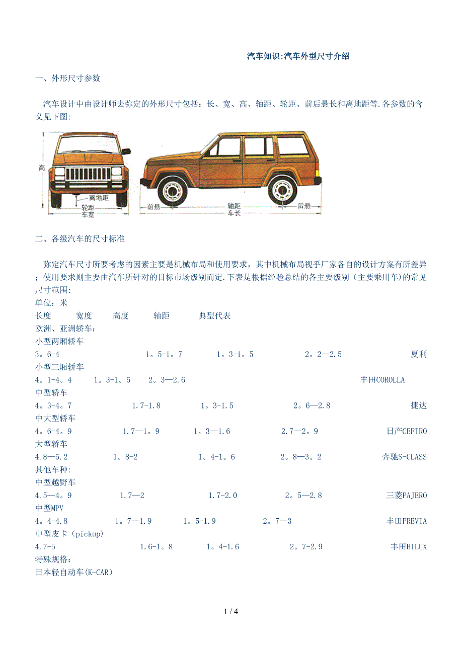 汽车外形尺寸_第1页