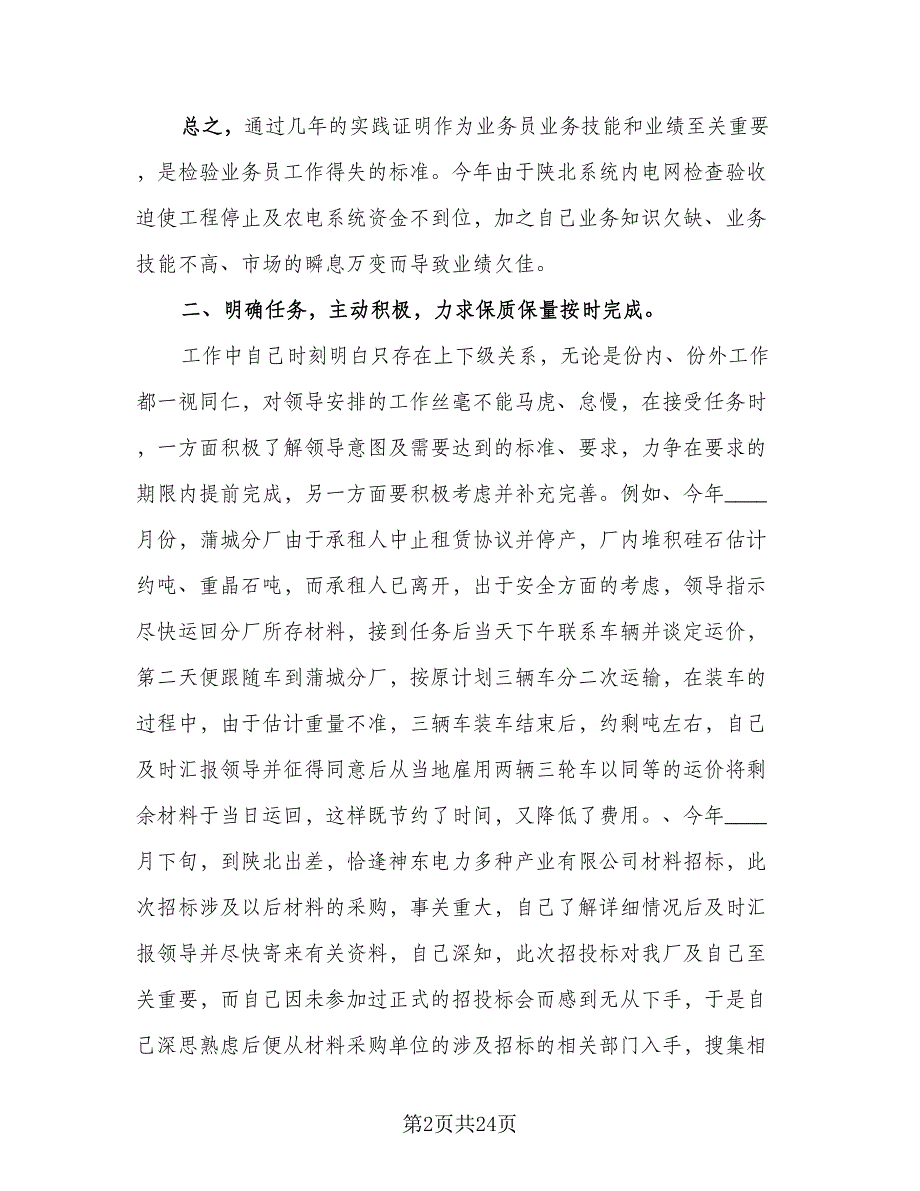 做销售个人工作总结模板（六篇）.doc_第2页