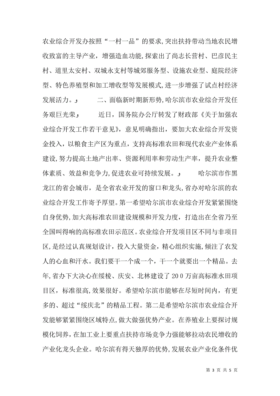 在农业综合开发工作会议上的讲话_第3页