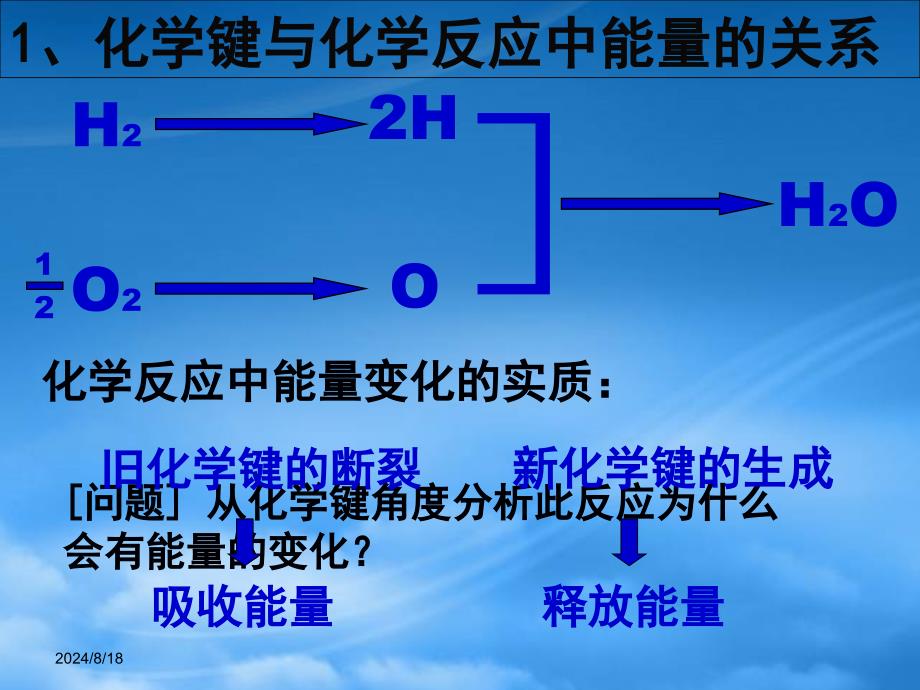 高中化学2.1.2化学键与化学反应课件鲁科必修2_第3页