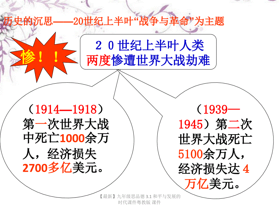 最新九年级思品德3.1和平与发展的时代课件粤教版课件_第3页