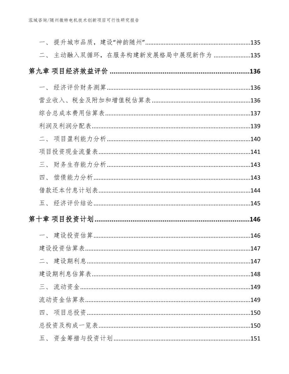 随州微特电机技术创新项目可行性研究报告（模板范本）_第5页