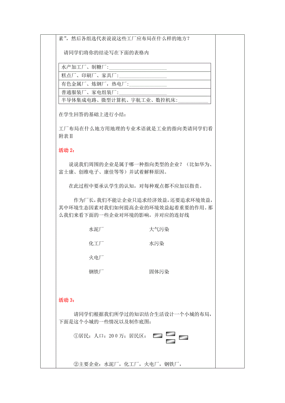 2022年高中地理《工业区位》教案6 中图版必修2_第3页