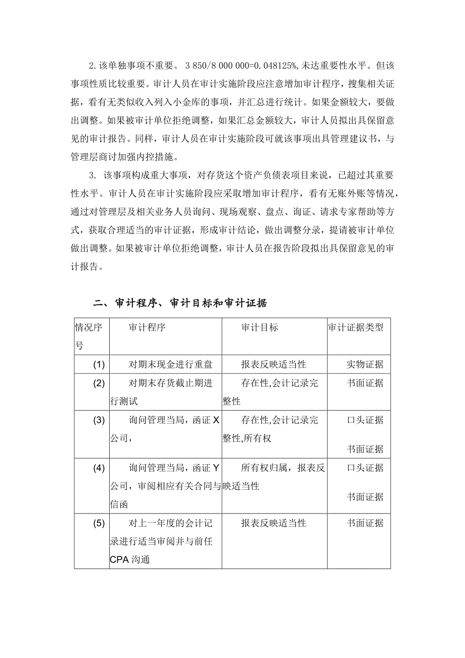 审计学案例题答案_第2页