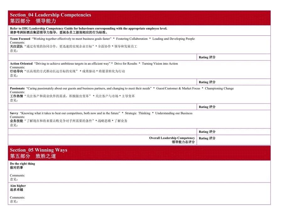 New Annual Performance Review Corporate Band 8_cn_第5页