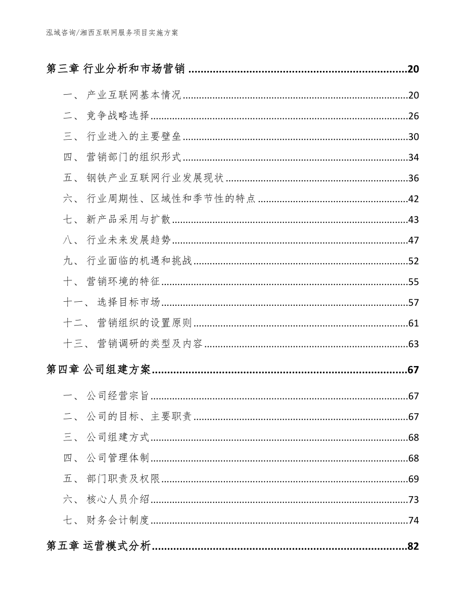 湘西互联网服务项目实施方案_参考模板_第3页