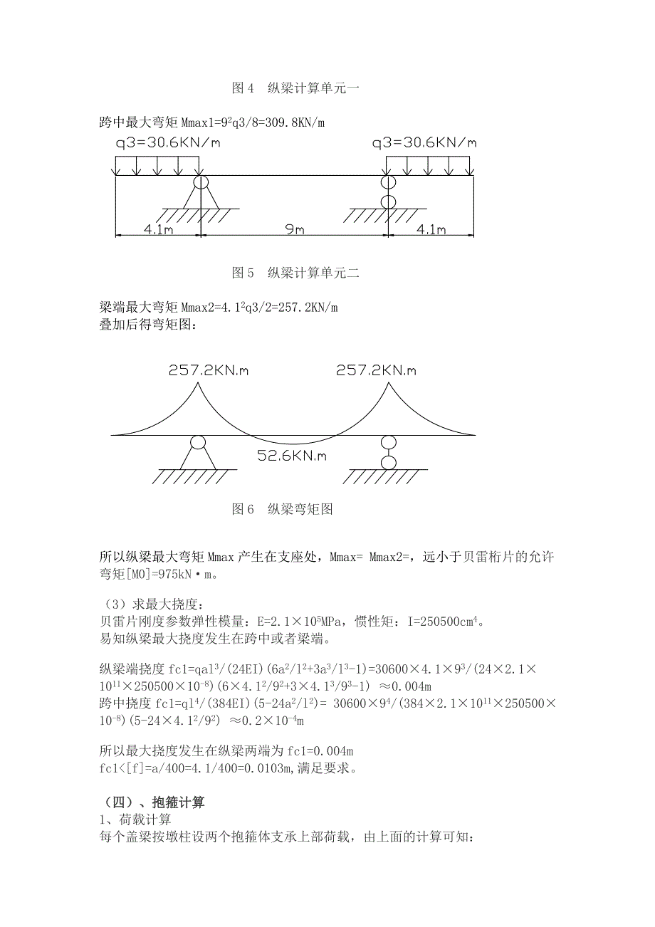 桥梁盖梁抱箍法的施工及计算_第4页