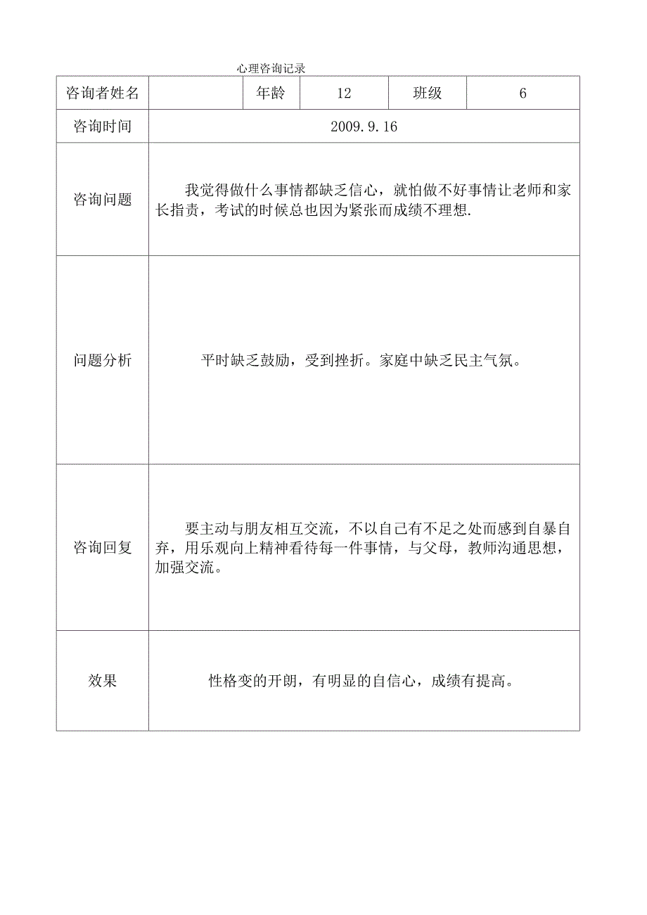 心理咨询谈话记录本模板_第2页