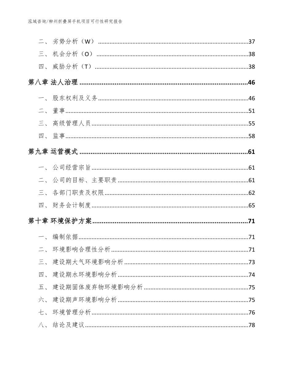 柳州折叠屏手机项目可行性研究报告_范文_第5页